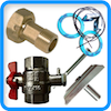 ACCESSORIES FOR THE MOUNTING OF WATER METERS