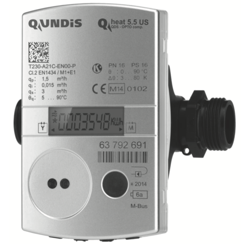 Ultrasonic heat meter Qundis Qheat 5.5 US comp. | Landis+Gyr UltraHeat T230 Qp 0,6 1,5 2,5 2019