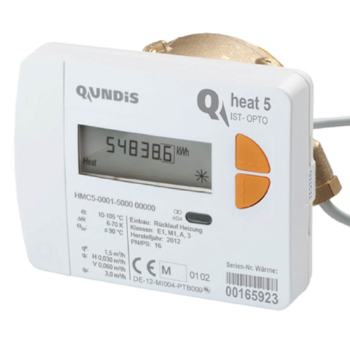 Funk-Wärmemengenzähler QUNDIS Qheat 5 IST Qn 0,6 1,5 and 2,5 Ø5,0mm